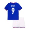 Original Trikotsatz Frankreich Giroud 9 Heimtrikot EURO 2024 Für Kinder